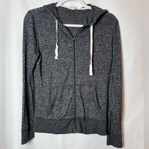 J.Crew Marled Gray Zip-Up Hoodie S